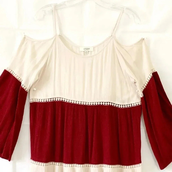 Umgee | Cold Shoulder Crinkle Tunic Dress - Picture 2 of 7